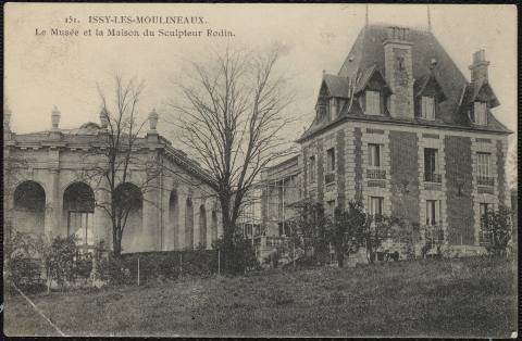 Anonyme, La Villa des Brillants et le pavillon de l'Alma à Meudon, après 1908